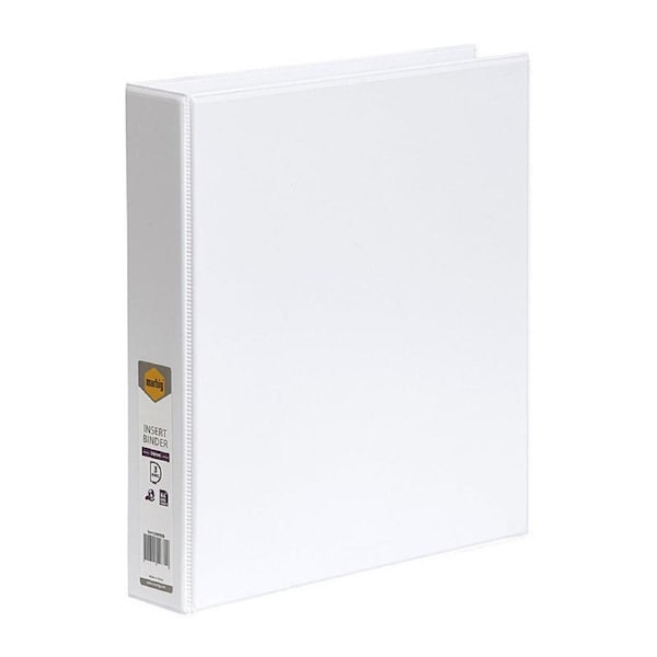 Marbig Clearview Insert Binder A4 38mm 3D White