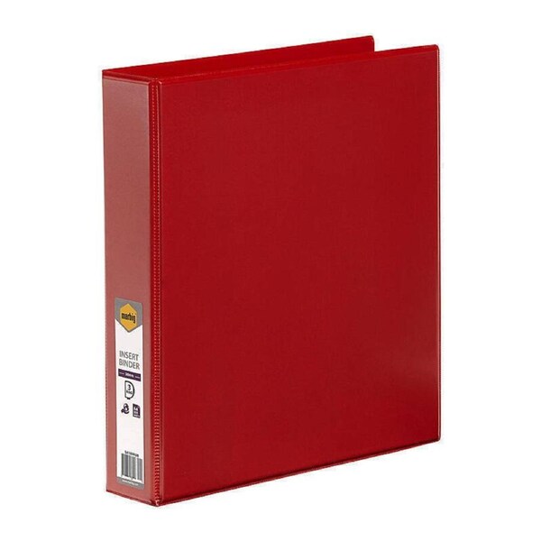 Marbig Clearview Insert Binder A4 38mm 3D Red