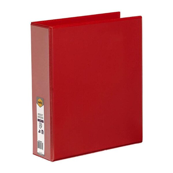 Marbig Clearview Insert Binder A4 50mm 3D Red