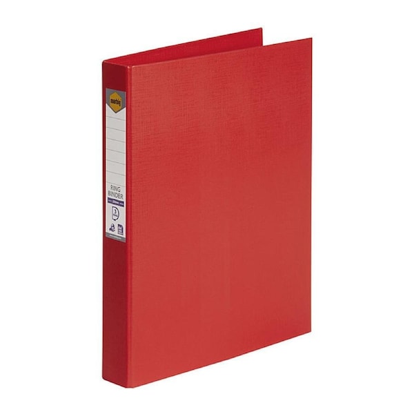 Marbig Ring Binder A4 25mm 3D Pe Red