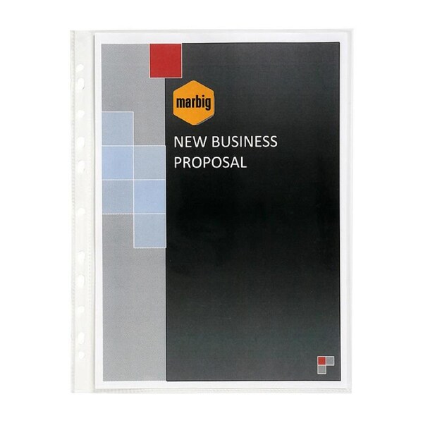 Marbig Sheet Protectors Heavyweight A3 100Pk