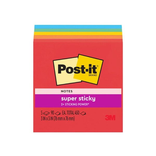 Post-It Super Sticky Notes Marrakesh 76 x 76mm 5-Pack