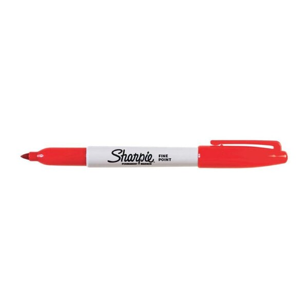 Sharpie Perm Mrkr FP Red Bx12
