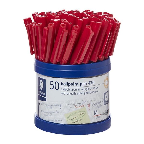 Staedtler Ballpoint430 MdRed Cup50