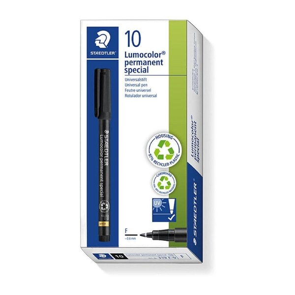 Staedtler Perm Markr Spec Blk Bx10