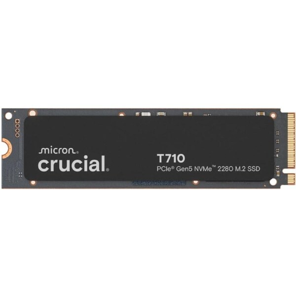Crucial T710 2TB PCIe Gen5 NVMe 2280 M.2 SSD [CT2000T710SSD8]