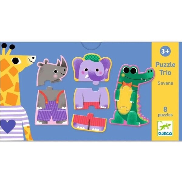 Djeco - Savana Trio Puzzle
