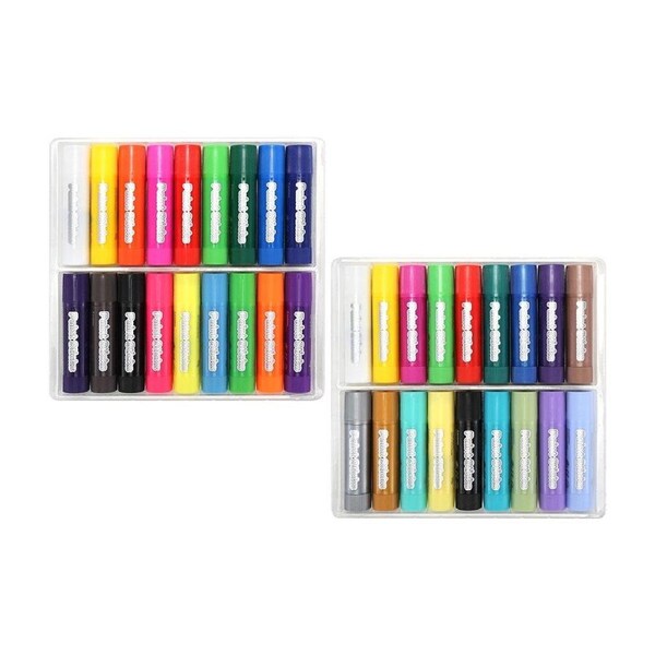 36 Piece Colour Water Tempera Paint Sticks Set