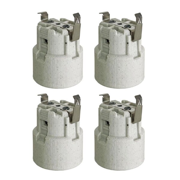 IXL Replacement Ceramic Tastic Lamp Holder 240V 5KV T270 Pack of 4