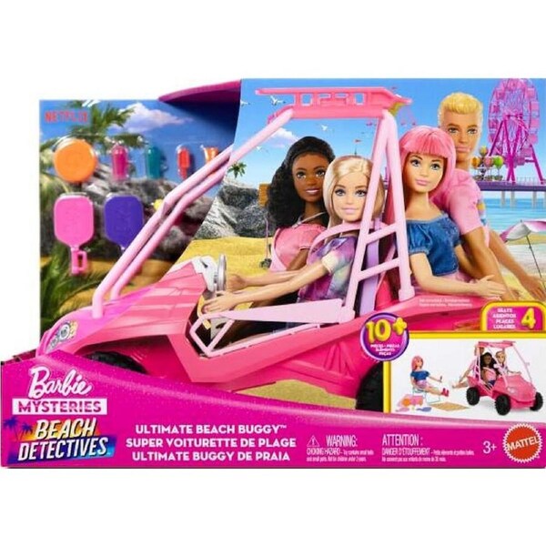 Barbie Mysteries Beach Detectives Ultimate Beach Buggy Doll & Vehicle and Accessories