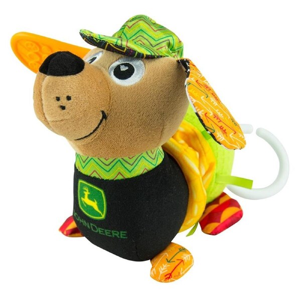 Lamaze John Deere Tractor Clip & Go 13cm Plush Crinkle Interactive Toy Baby 0m+