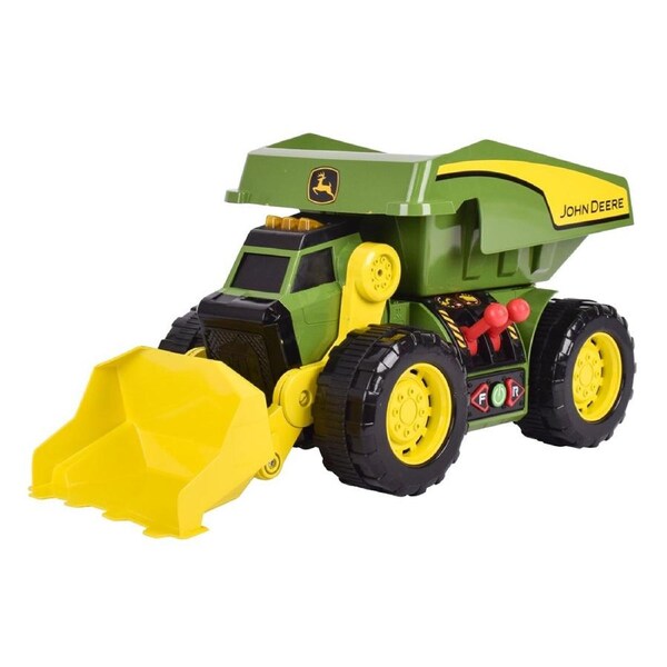 John Deere 46cm Motorised 'Lights & Sounds' 2-n-1 Dig & Dump Rig