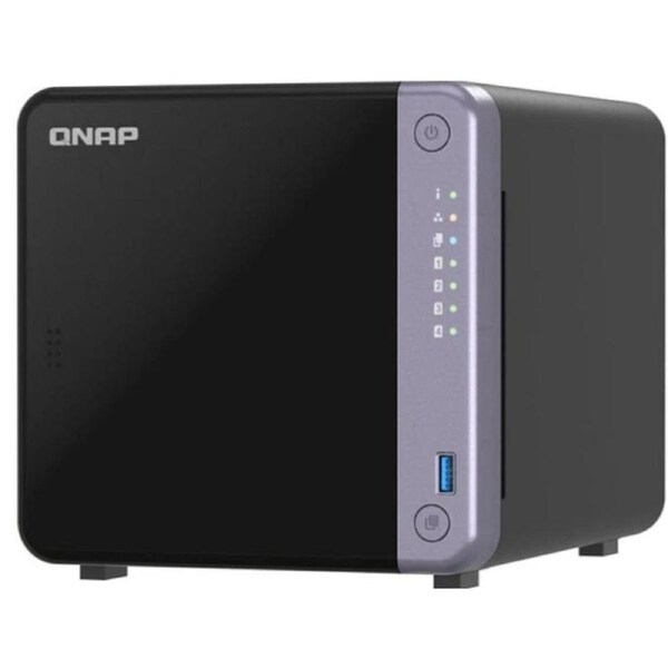 QNAP TS-432X-4G 4-Bay NAS,Alpine AL-524 QC 2.0GHz,4GB RAM(up to 16GB),4x 3.5" SATA,1x10GbE SFP+, 2x 2.5GbE RJ45,1x PCIe Gen3, Support USB One-Touch Copy