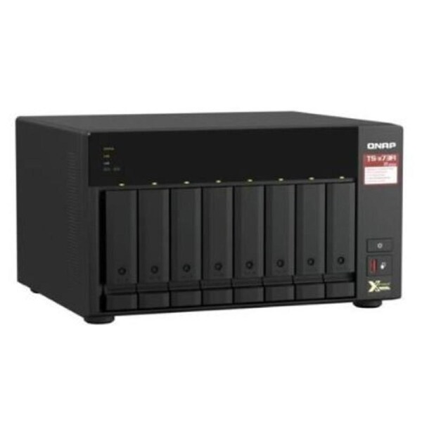 QNAP TS-873A-8G, 8-bay NAS, AMD Ryzen V1000 series V1500B 4C/8T 2.2GHz, 8GB DDR4 RAM ( max. 64GB), 8x SATA 6Gb/s bays, 3 Yr WTY