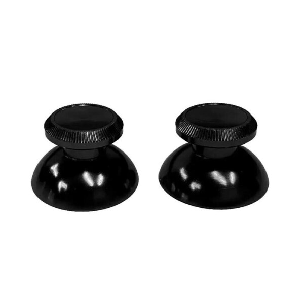 Pair of PS5 3D Rocker Metal Aluminum Caps Dual Sense Controller Black