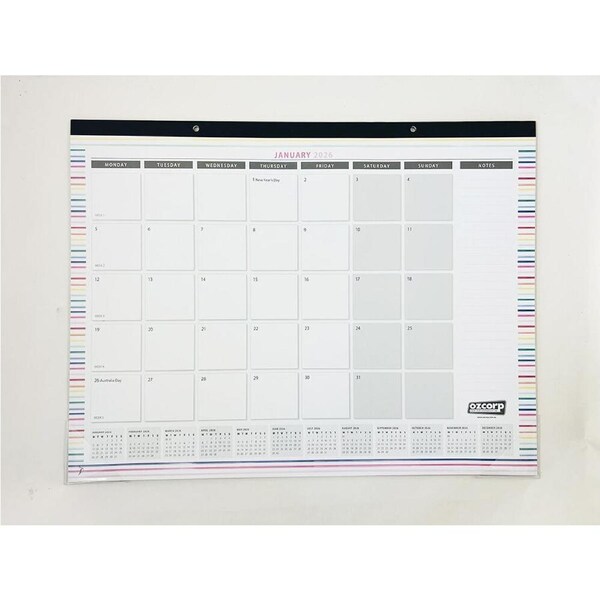 2026 Calendar OzCorp 56x43cm Desk Pad, OzCorp DP03