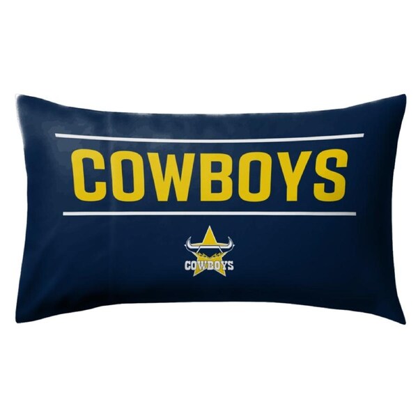 North Queensland QLD Cowboys NRL Team Logo Double Sided Pillow Case