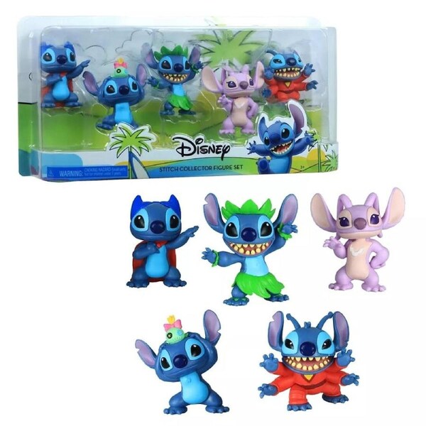 Disney Stitch Collectible Figure Set (5 Pieces)