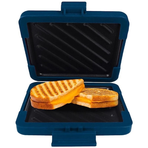Heatwave Technology Microwave Toasties Maker - Non-Stick - Dishwasher Safe - Blue