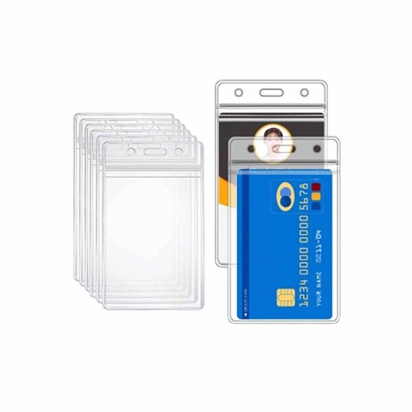 20x ID Card Holder Clear Lanyard Badge Business Plastic Work Pouch Case Pass