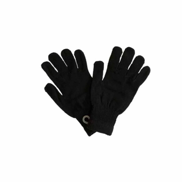 Winter Gloves Black Soft Warm Knitted Knit Full Finger Glove Women Men One Size