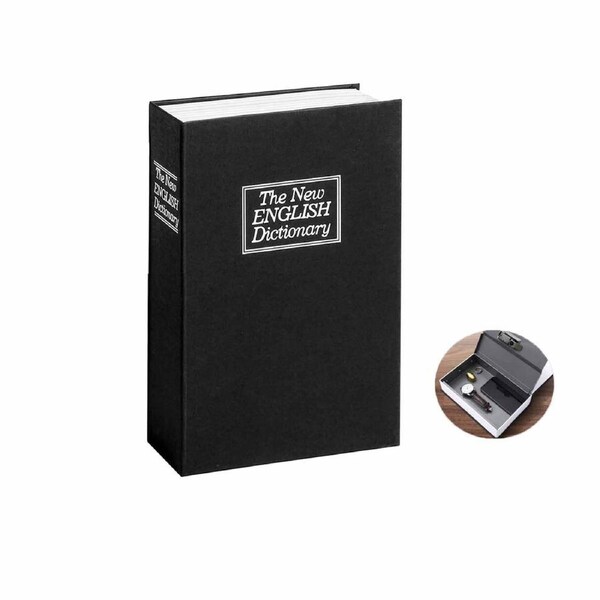Dictionary Metal Secret Safe Lock Box Hidden Safe Stash Safe Box Cash Jewelry
