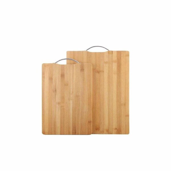 2pcs Large Bamboo Chopping Board for Kitchen Serving Cutting Boards Set Wooden