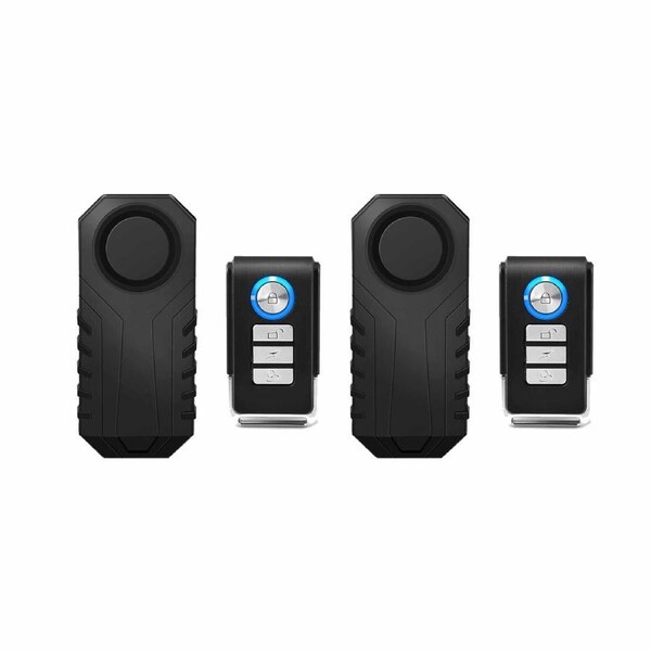 2x Security Wireless Sensor Car AUTO Vehicle Burglar Door Vibration Alarm