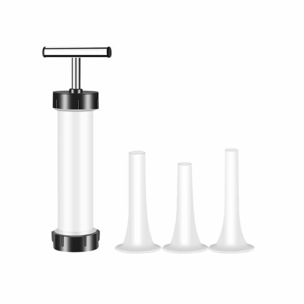 Sausage Machine Meat Filler Stuffer Salami Maker Funnel Hand Operated DIY Tool