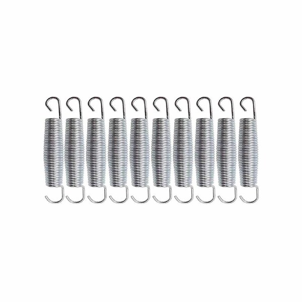 10pcs Heavy Duty Trampoline Steel Springs Replacement Repair Spring Mat Accessories