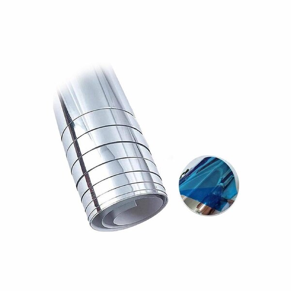 2M Large Mirror Wall Sticker Roll Self Adhesive Bathroom Room Decoration