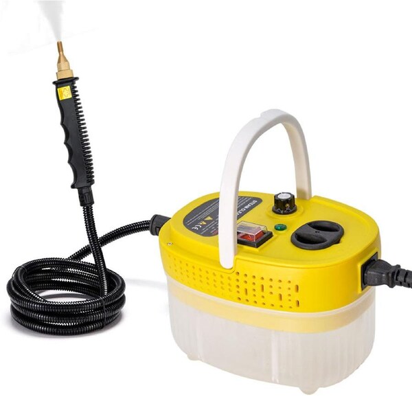 2500W Handheld Steam Cleaner High Temperature Steamer Portable High Pressure Cleaning Machine with Water Tank and Brushes for Kitchen Bathroom Cleaning