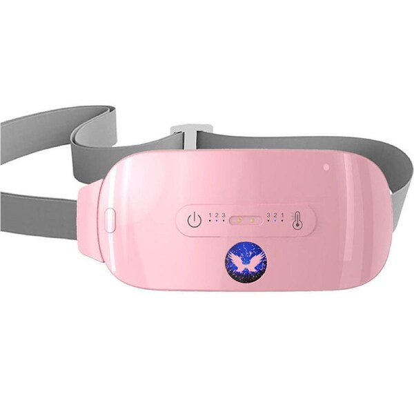 Nevenka Portable Cordless Heating Pad with 3 Levels of Heating and 3 Massage Modes for Women and Girls-Pink