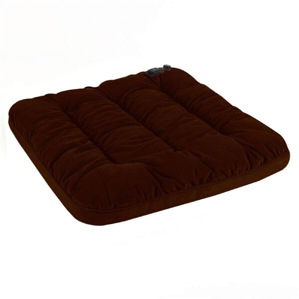Nevenka Heated Seat Cushion Office Stadium Bleachers Far Infrared Fast-Heating Soft Butt Heating Pad-Brown