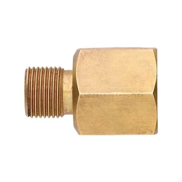 Gasmate GM022 Brass Adaptor Converts 1-4 Inch BSP To 3-8 Inch SAE