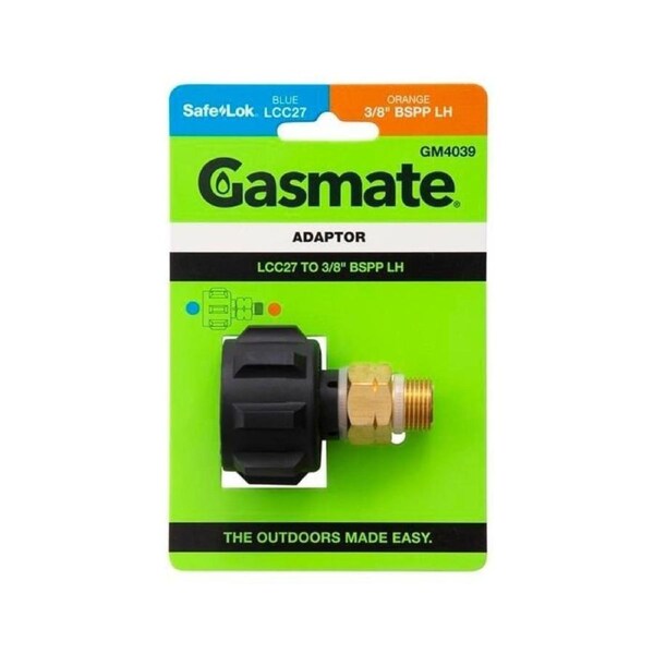 Gasmate GM4039 Adaptor - 3-8 Inch BSPP LH to LCC27