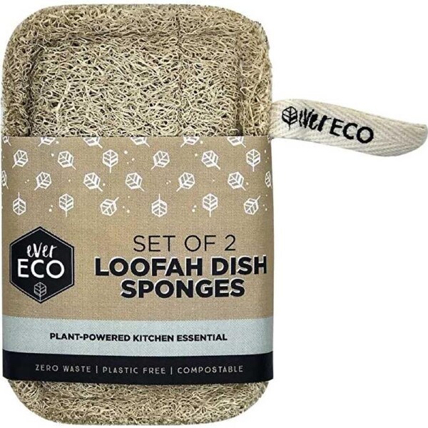 Ever Eco Loofah Dish Sponges 2pk