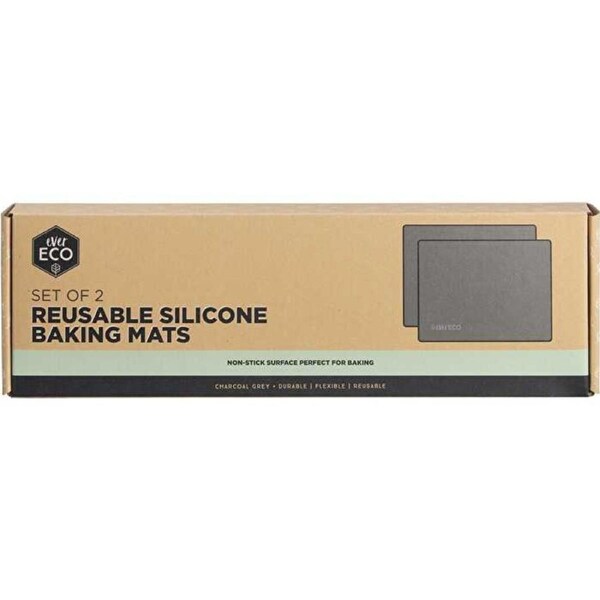 Ever Eco Reusable Silicone Baking Mats 30 x 40cm 2pk