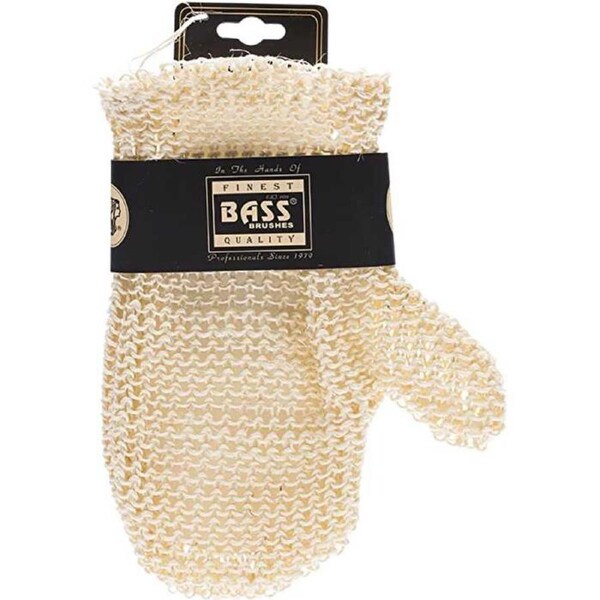 Bass Body Care Sisal Deluxe Hand Glove Knitted Style Firm