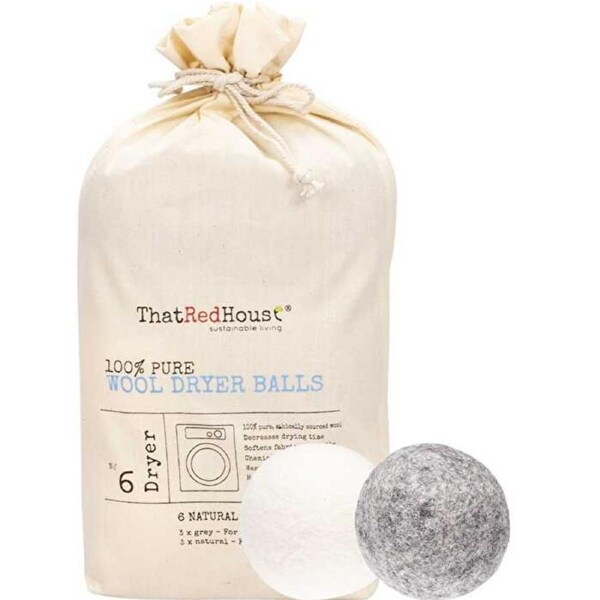 That Red House Wool Dryer Balls 100% Pure 6pk
