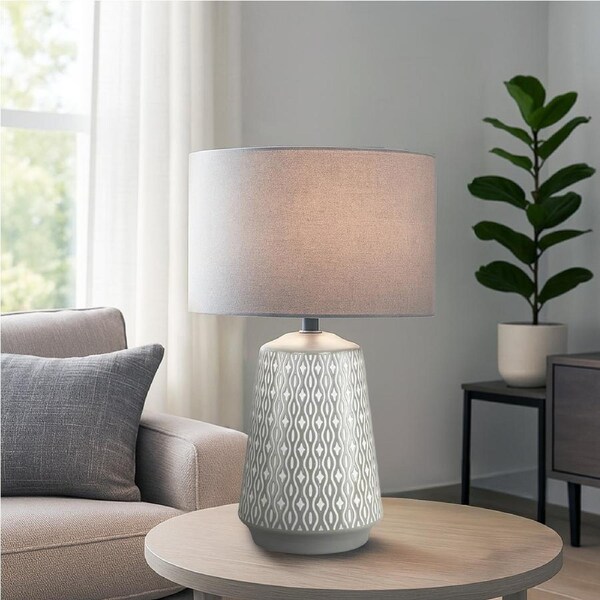 Urban Style Inga Table Lamp Grey