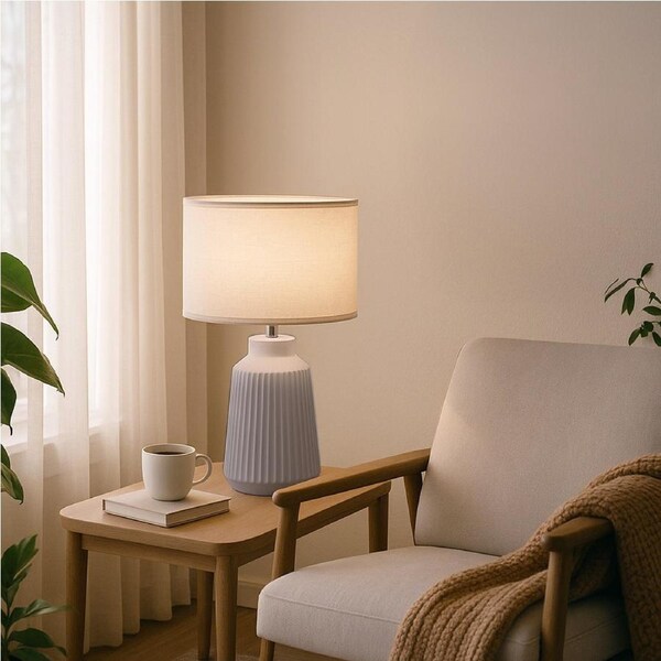 Urban Style Fiona Table Lamp Grey
