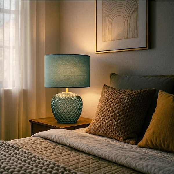 Urban Style Annie Table Lamp Green