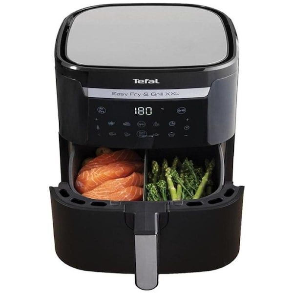 Tefal Air Fryer 6.9L Easy Fry & Grill 2 in 1 XXL FlexCook Black