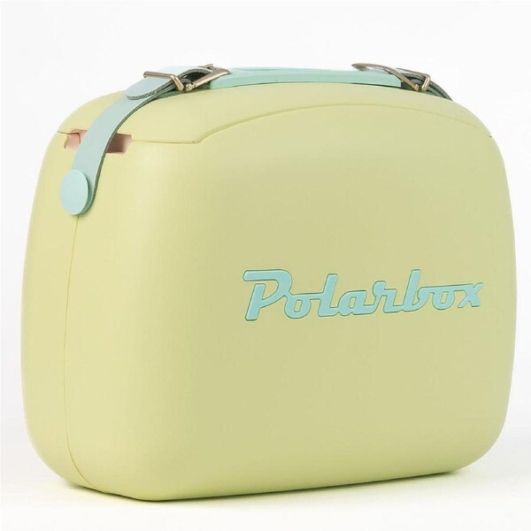 Polarbox Pop 6L Cooler Bag with 2 Lunch Box Containers Lime/Cyan