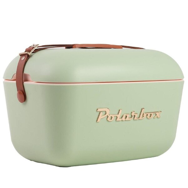 Polarbox Gold Logo 12L Cooler Sage