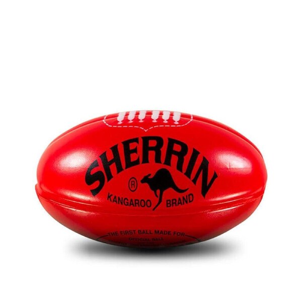 Sherrin Soft Foam Mini AFL Indoor Recreational Play Replica Football Red