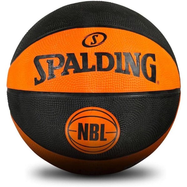 Spalding NBL Coloured Outdoor Play Rubber Basketball Size 6 Green/Black