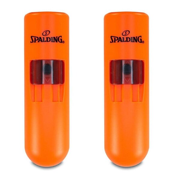 2PK Spalding Electronic Hand Operated Referee Coaching Whistle w/ Lanyard Orange