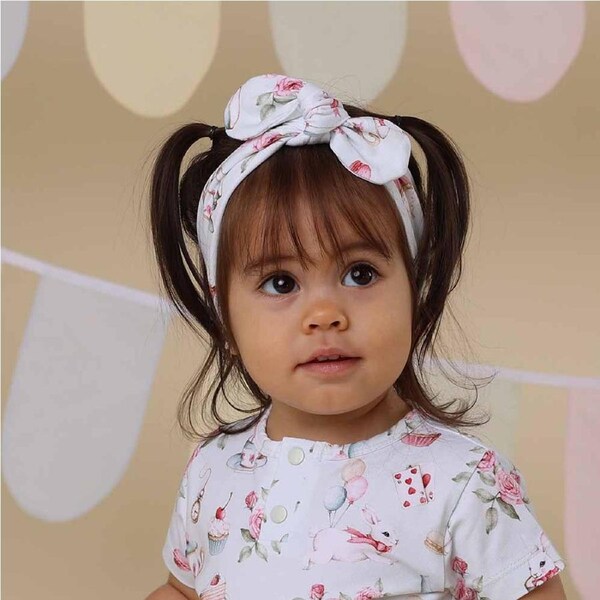 Snuggle Hunny White Rabbit Organic Topknot